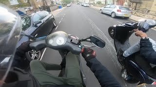 Piaggio Zip 70cc Wheelie Practice Making Progress [upl. by Garcon]