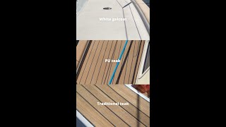 HallbergRassy decking Teak PU teak or white antislip [upl. by Iaka35]