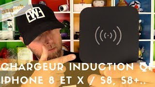 Chargeur Induction Qi certificated pour Iphone 8  Iphone X ou Samsung avec Ce et Rohs by Choetech [upl. by Burner]