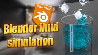 شرح فيزيائية الماء والثلج في Blender دليلك المتكامل للتأثيرات الواقعية [upl. by Aicire601]