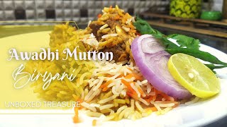 Awadhi Mutton Biryani  Lucknowi Mutton Biryani  अवधी मटन बिरयानी [upl. by Schaaff272]