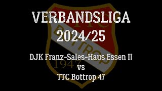 Verbandsliga WTTV 202425  Benjamin Kley vs Domenic Wolff [upl. by Rim]