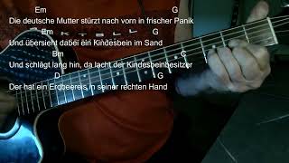 AKUSTIK COVER Element of Crime Am ENDE DENK ICH IMMER NUR AN DICH Text und Akkorde Em [upl. by Nilved]