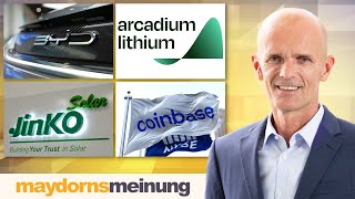 maydornsmeinung Bitcoin Coinbase MicroStrategy BYD Tesla JinkoSolar Lithium Freyr [upl. by Montagu]