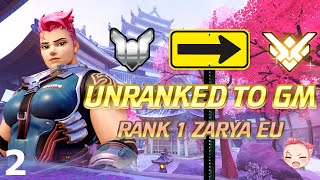 Educational Unranked to GM  Rank 1 Zarya Part 2 [upl. by Mya]