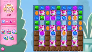 Candy Crush Saga LEVEL 4120 NO BOOSTERS new version🔄✅ [upl. by Kasey]