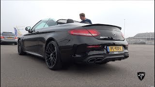 2018 MercedesAMG C63 S Cabriolet SOUNDS REVS Launch Control amp More [upl. by Assetnoc616]