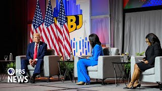 WATCH FULL EVENT Trump speaks at National Association of Black Journalists conference in Chicago [upl. by Akinak]