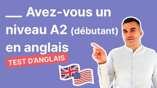 Test danglais  avez vous un niveau débutant A2 en vocabulaire [upl. by Anitirhc]