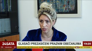 Nevenka Vuksanović za TV E  Kontinuirani porast apstinenata među mladima u Crnoj Gori uoči izbora [upl. by Asira]