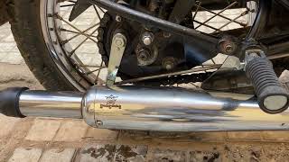 Goldstar Exhaust  Goldstar Swagman Silencer  Exhaust  Sound  Classic 350  Bs4 [upl. by Tsirhc904]