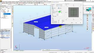 Projet complet hangar métallique sur Robot  Modélisation  11 Charges du vent [upl. by Dutch]