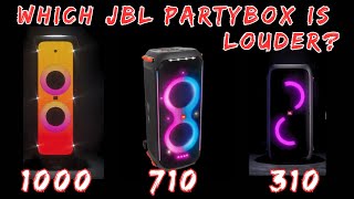 JBL Partybox 1000 VS 710 VS 310 [upl. by Schram409]