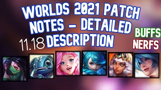 WORLDS 2021 Patch Notes 1119 Akali Soraka Fizz Gwen Seraphine And More  League of Legends [upl. by Atilegna]