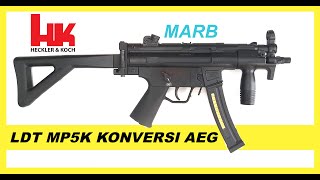 Mainan LDT MP5K KONVERSI AEG 6MM 315 FPS [upl. by Rhyne]