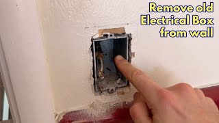 How to remove an old electrical box from the wall [upl. by Bernat]