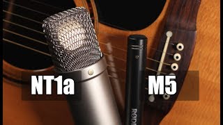 Rode M5 vs Rode NT1a acoustic guitar pt1 [upl. by Harman451]