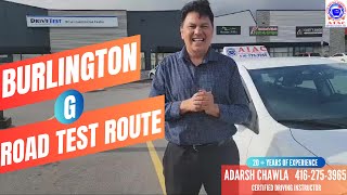 Burlington G Road Test Route  2023  New Modified Full G Test Route [upl. by Akenna511]