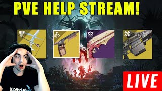 LIVE  DESTINY 2 HELP STREAM BURIED BLOODLINE ZAOULIS BANE WISHENDER  XENOPHAGE  MORE [upl. by Imtiaz929]