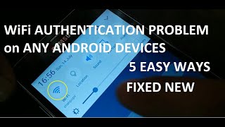 how to fix WiFi Authentication problem on any Android devices 5 Ways [upl. by Dix]