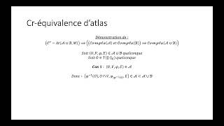 Géométrie différentielle partie 7  Créquivalence datlas [upl. by Tatman]