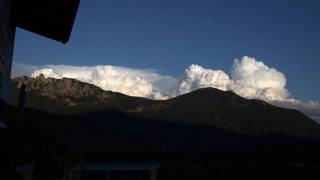 Thunderstorm Time lapse at Sunset from Lugano Switzerland hd [upl. by Irbmac]