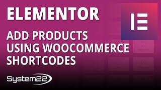 Elementor Ecommerce Store Add Products Using Woocommerce Shortcodes 👍 [upl. by Qerat]