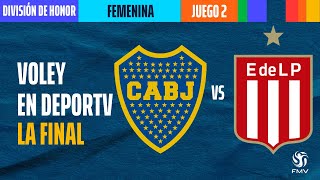 Boca Juniors vs Estudiantes LP  FINAL  Juego 2  División de Honor Metro Femenino de Vóley 2023 [upl. by Ilajna]