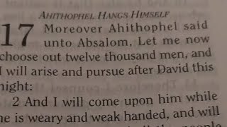 2Samuel Ch17 AHITHOPHEL HANGS HIMSELF📖Bible Study join us Day11 Challenge FaithStructure GOD2024 [upl. by Leta878]