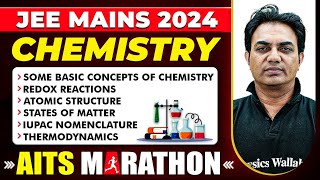 Complete CHEMISTRY in 1 Shot  JEE Main 2024  Dropper AITS [upl. by Ahsiat]