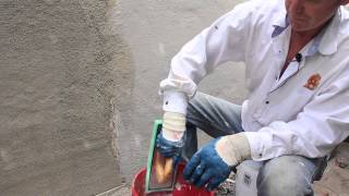 Blending new stucco into existing stucco sand finish [upl. by Ahsircal]