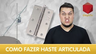 Como fazer uma haste articulada para esculturas  Claytrix T02E12 [upl. by Sup995]