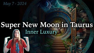 Super New Moon in Taurus  Inner Luxury  May 7th 2024  Moon Omens [upl. by Enilesor]