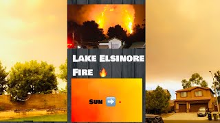 Lake Elsinore Fire situation and weather update 😳 [upl. by Annoval774]