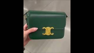 셀린느CELINE Teen Triomphe Bag in shiny calfskin 188423BF431RGwwwroseluxcom [upl. by Gaudette]