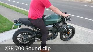 XSR 700 sound clip [upl. by Siekram]