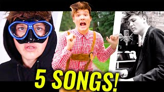 5 SONGS an einem TAG Offizielles MUSIKVIDEO [upl. by Euqirdor]