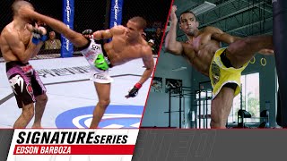 Edson Barboza Breaks Down His Signature Striking Ability [upl. by Ykroc]