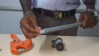 How to Install PERT pipe with PLUMTEK FASTFIT StepByStep ExplanationPushfit Fastfit [upl. by Thursby]