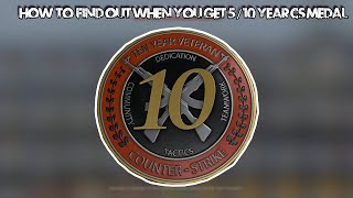 How to find when you get 510 Year Badge In CSGO [upl. by Livingstone]