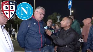 CagliariNapoli 04 ⚽💙 La REAZIONE dei tifosi NAPOLETANI alla Domus Arena [upl. by Eiderf218]