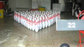 100 pin bowling in a garage [upl. by Olegnaed]