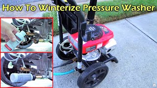 How To Winterize Pressure Washer For Storage [upl. by Wendalyn220]