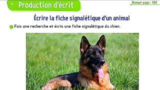 Écrire la fiche signalétique dun animal  le trésor des mots CM2  cahier dactivités page 57 [upl. by Naillimixam]