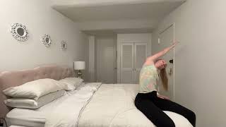 5Minute Morning Bed Yoga for Waking Up  Adaptive Yoga Practice [upl. by Sicnarf]