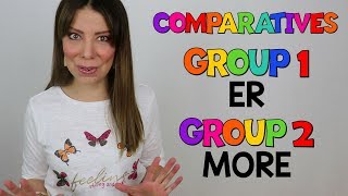 🔴 REGLAS DE COMPARATIVOS EN INGLES 💁 COMO AGREGAR ER EN INGLES 📚 ADJETIVOS COMPARATIVOS EN INGLES [upl. by Ellehcsar937]