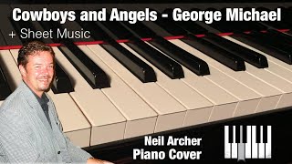 Cowboys And Angels  George Michael  Piano Cover  Sheet Music [upl. by Baumbaugh]