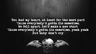 Avenged Sevenfold  A Little Piece Of Heaven Lyrics on screen Full HD [upl. by Arinayed807]