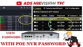 Hikvision NVR view IP cameras password [upl. by Eilrak608]