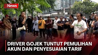 Driver Geruduk Kantor Gojek di Petojo Tuntut Suspensi Sepihak dan Revisi Tarif [upl. by Edgardo]